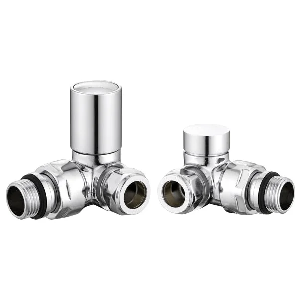Ava Corner 1/2 Radiator Valve Polished Chrome