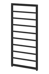 Ava Frame 1000x500mm Stainless Steel Towel Rail Black