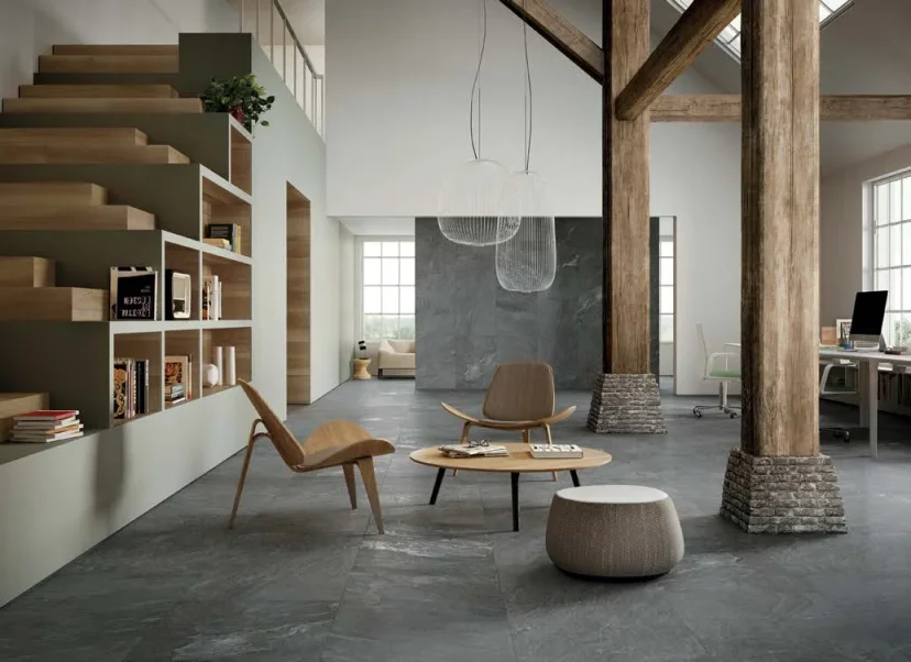 European Tiles Inside Lake 45X90 Matt Porcelain Rectified Tile detail view - Image 3