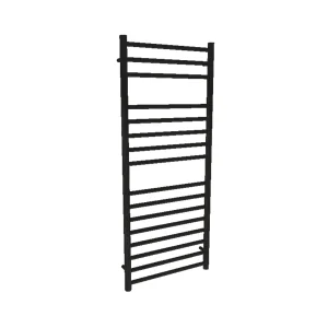 AVA Trend Ladder 1200 x 500mm Matt Black Stainless Steel Towel Rail