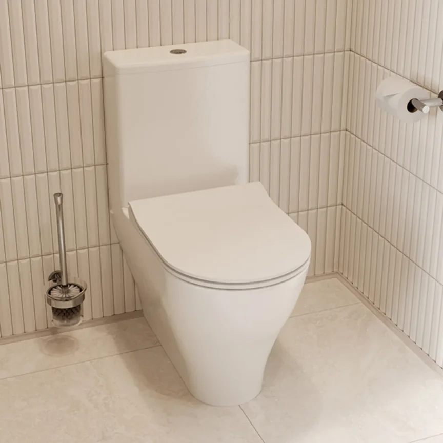 Saneux Prague Close Coupled Wc Pan - Rimless detail view - Image 2