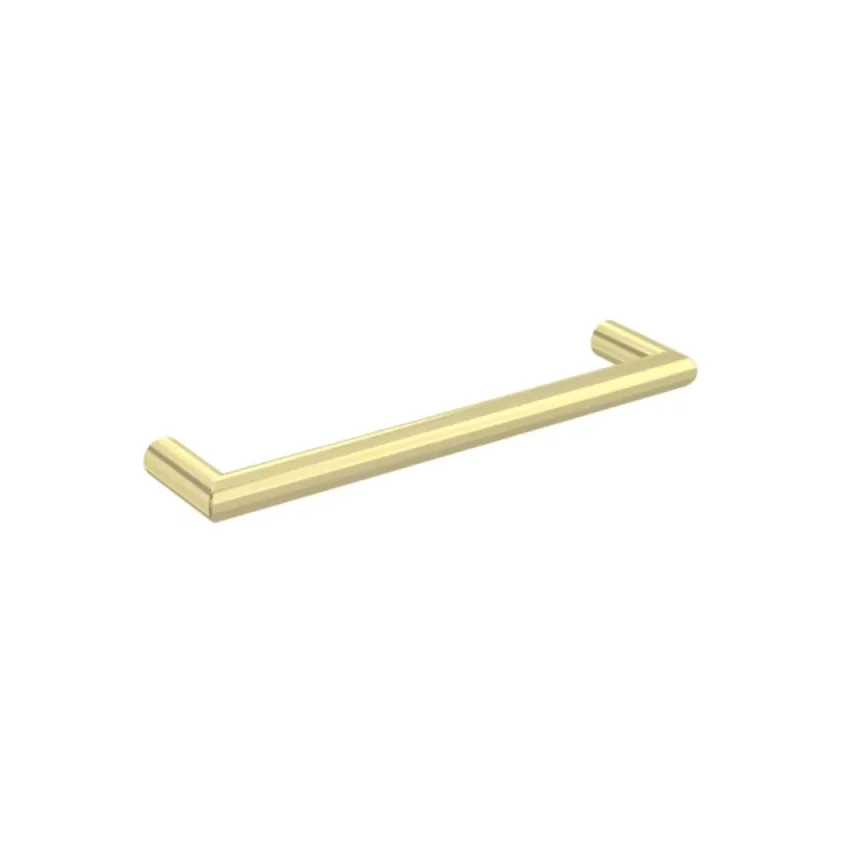 Saneux Ember 450mm Round Electric Towel Rail - 12v - Brushed Brass - Size Tolerance Between 440 - 445mm product image - Image 1