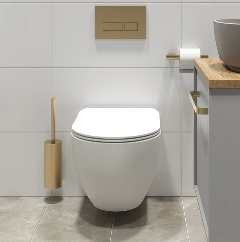 Crosswater Glide Ii Wall Hung Toilet Rimless 52 White detail view - Image 2