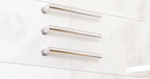 Thermosphere Heated Towel Bar Single Round 400mm