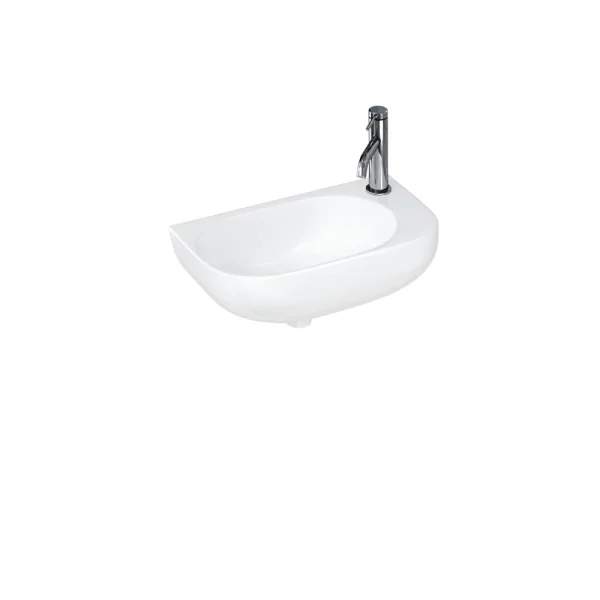 Britton Milan Washbasin 480mm Right Hand Gloss White