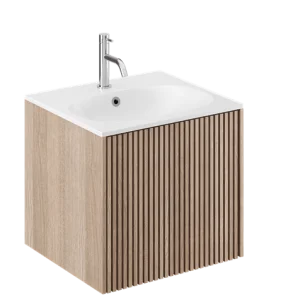 Crosswater Limit Single Drawer Unit 500 Modern Oak/anthracite