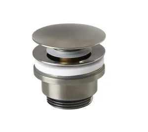 Just Taps Basin Waste, Unversal Slotted And Unslotted Brushed Black