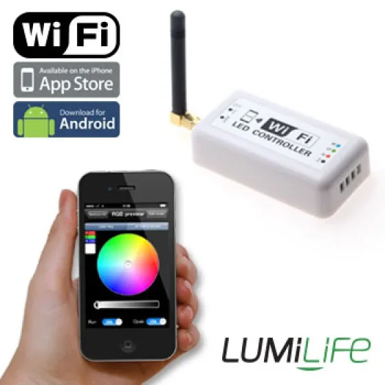 ByDesign Lighting WiFi LED RGB Controller For Strip Lighting - iPhone / iPad / Android product image - Image 1