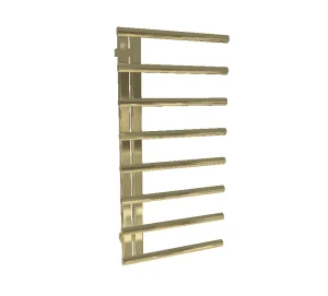 AVA Purity 1000 x 500mm Brushed Brass PVD Stainless Steel Towel Rail (Right Hand)