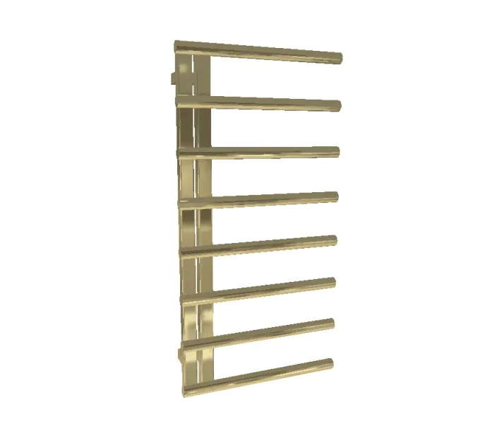 AVA Purity 1000 x 500mm Brushed Brass PVD Stainless Steel Towel Rail (Right Hand) product image - Image 1