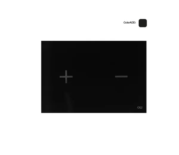 Oli Glassy Black Sensor Glass Touch Free Plate