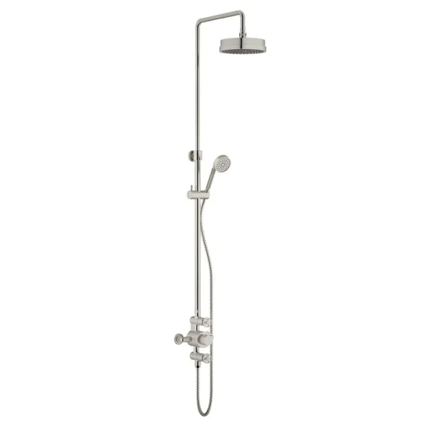 Cubico Industrial Exposed Shower Pack Brushed Nickel