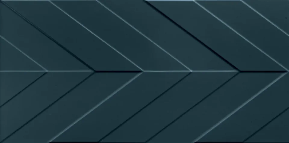 Marca Corona 4D 4D.CHEVRON DEEP BLU MATT 40x80 | 16"x32" | 8,5 mm Embossed detail view - Image 3