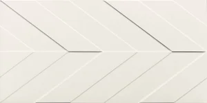 Marca Corona 4D 4D.CHEVRON WHITE MATT 40x80 | 16"x32" | 8,5 mm Embossed
