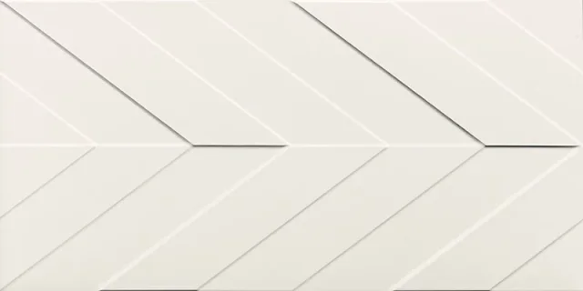 Marca Corona 4D 4D.CHEVRON WHITE MATT 40x80 | 16"x32" | 8,5 mm Embossed detail view - Image 3