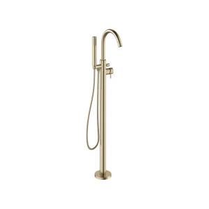 Crosswater Mpro Bath Shower Mixer Floor Standing Brushed Brass