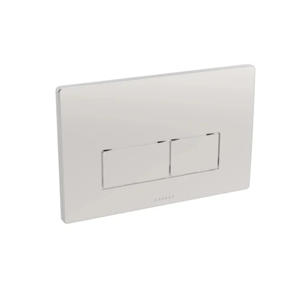 Saneux Flushe 2.0 Square Flush Plate - Polished Stainless Steel