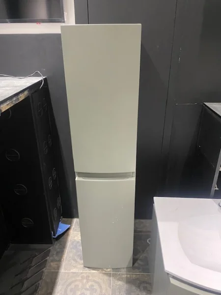 Faeber Vienna Tall Wall Unit 1350mm In Matt Mouse Grey