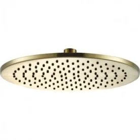 Just Taps Vos Overhead Shower 250mm Brushed Brass