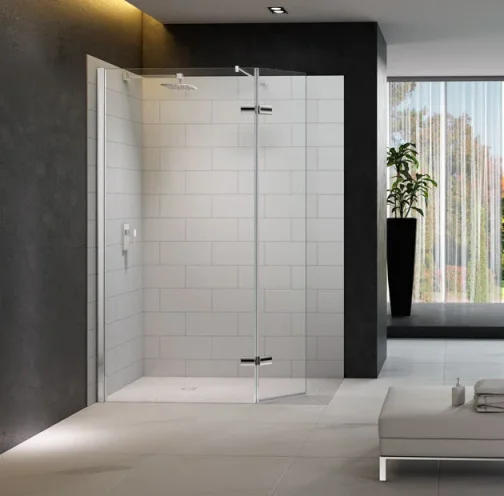 Merlyn 8 Series Showerwall With Hinged Swivel Panel 1250mm product image - Image 1