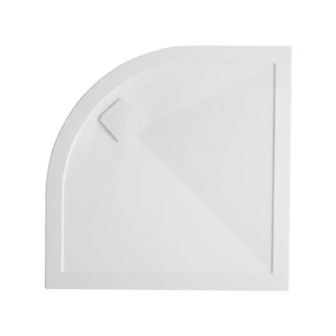 Crosswater Kai Grip 25mm High Flow Shower Tray Waste and Square Cap White detail view - Image 3