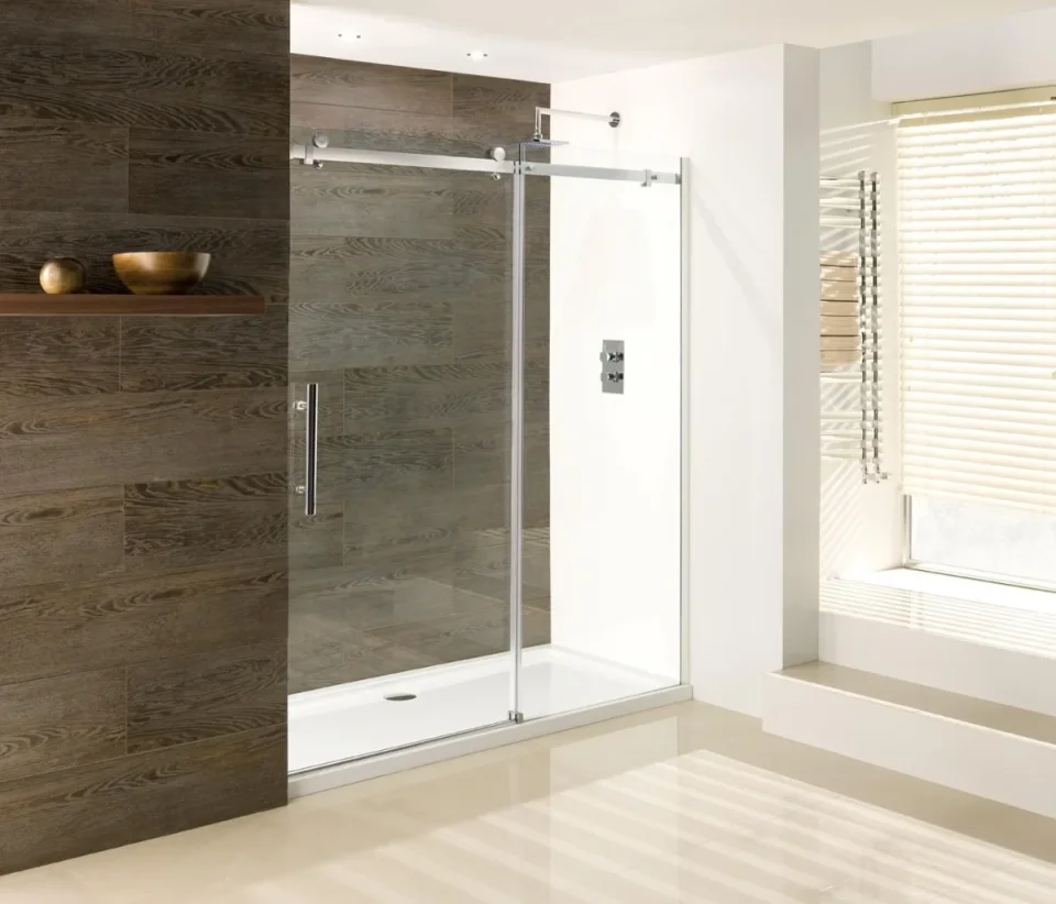 Eastbrook Vanguard 10mm Slider 1100x2000 Chrome product image - Image 1