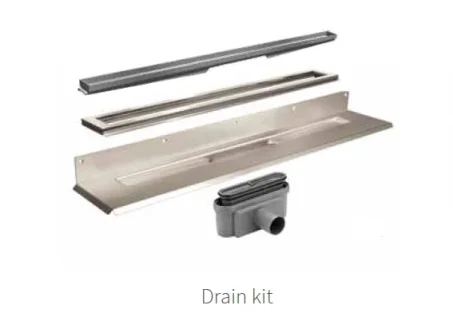 Unidrain 1200mm Linear Drain (highline Panel & Frame Finish)
