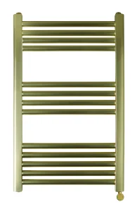 Just Taps Vos Electric Towel Radiator With Thermostat Heating Element 800x500mm