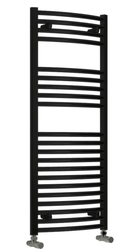 Reina Diva 500 X 1200 Towel Radiator Black Flat product image - Image 1