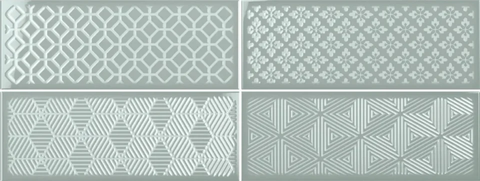 Ribesalbes Fulham Sage Green Decor Tile 15x40 product image - Image 1