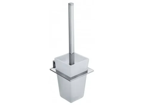 Vado Level Toilet Brush And Holder Wall Mounted Chrome detail view - Image 2