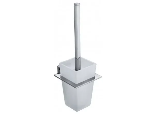 Vado Level Toilet Brush And Holder Wall Mounted Chrome detail view - Image 2