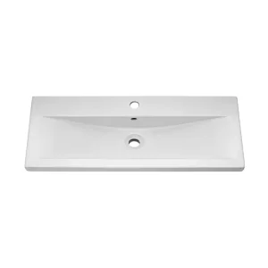 Barcelona 1000mm Wall Hung Ceramic Basin with 1 Tap Hole White