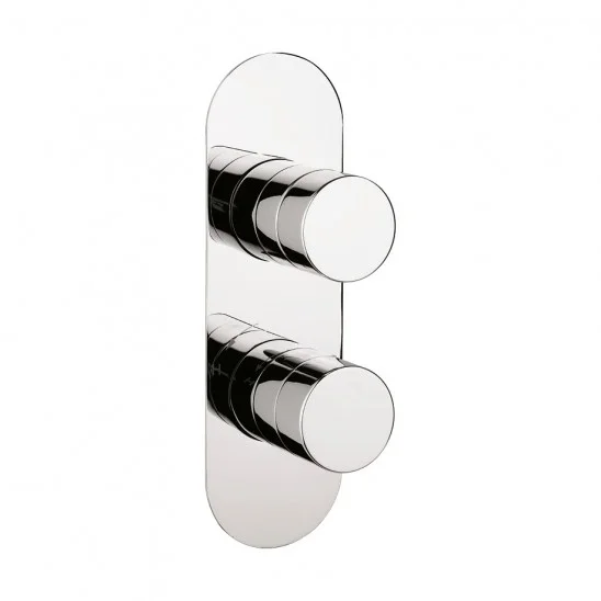 AVA (OLD CROSSWATER) Parker 1 Outlet 2 Handle Thermostatic Shower Mixer Valve Polished Chrome 