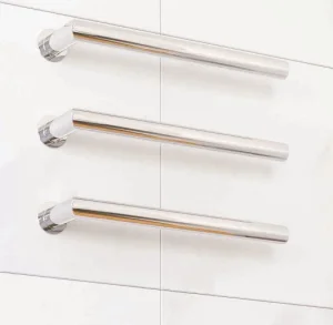 Thermosphere 12v Heated Towel Bar Single Round 500mm Diamond Polished