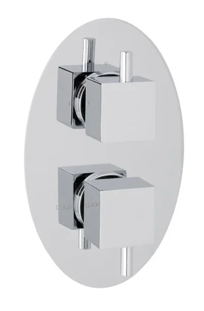 Eastbrook Oval Twin Plate Round Rings Chrome product image - Image 1