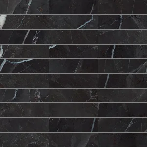 European Tiles Charmo Calacatta Black Brick Pattern 30 X 30cm Polished Wall Tile (sold Per Piece)