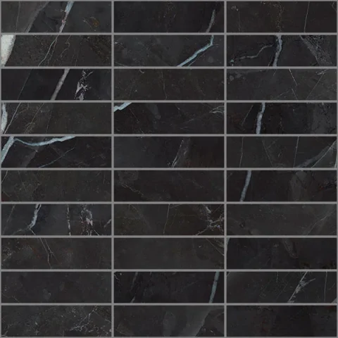 European Tiles Charmo Calacatta Black Brick Pattern 30 X 30cm Polished Wall Tile (sold Per Piece) product image - Image 1