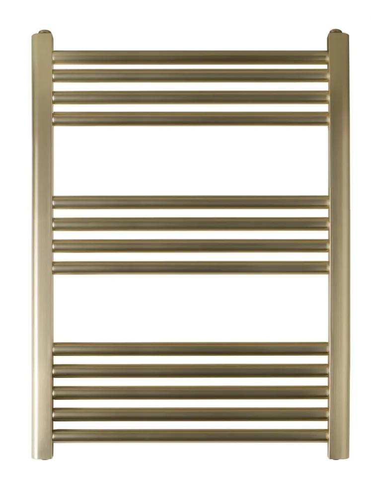 Just Taps Vos Radiator Brushed Brass 800 X 600 product image - Image 1