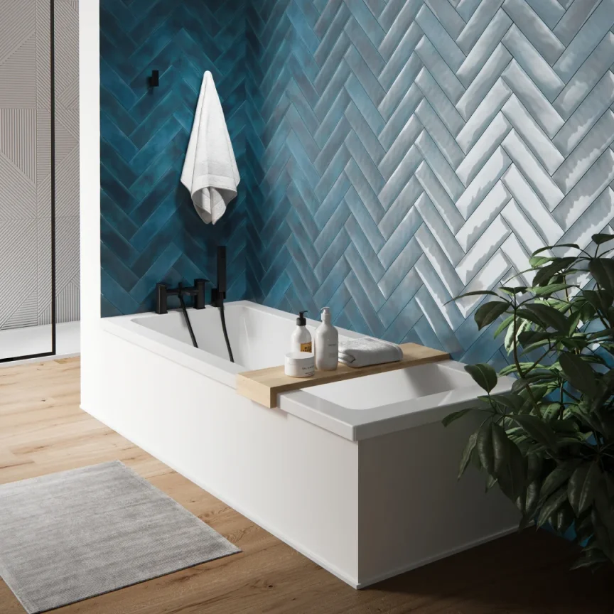 Saneux Stetson 1700x700mm Bath Single Ended & Bath Legs detail view - Image 2