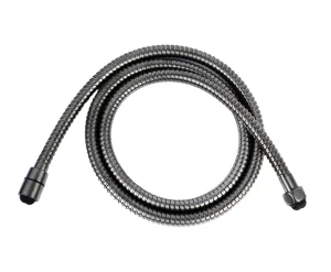 Just Taps Vos 1.50M Metal Hose Brushed Black
