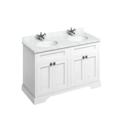 Burlington 1300 Freestanding Vanity Unit - White