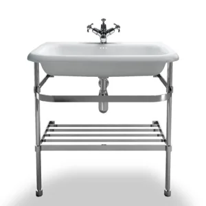Burlington 75 X 47 X 17 Roll Top Basin With Overflow