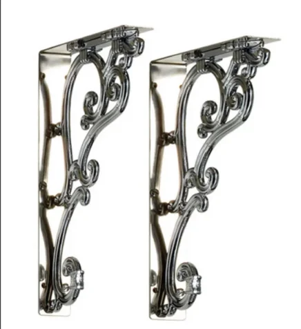 Burlington Medium Ornate Brackets Chrome
