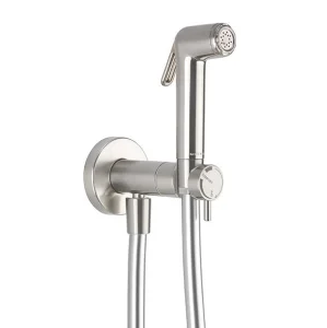 Crosswater Mpro Integrated Douche Valve, Handset & Holder Brushed Stainless Steel Effect