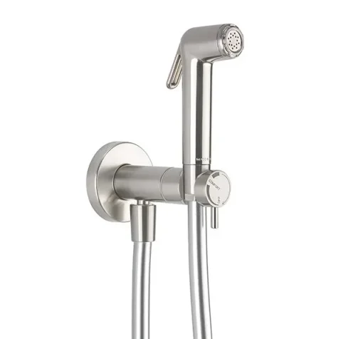 Crosswater Mpro Integrated Douche Valve, Handset & Holder Brushed Stainless Steel Effect