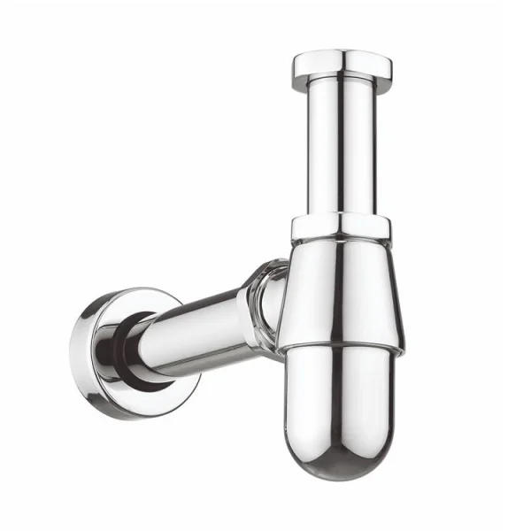 Crosswater Bottle Trap Shallow Seal 400mm Pipe Chrome