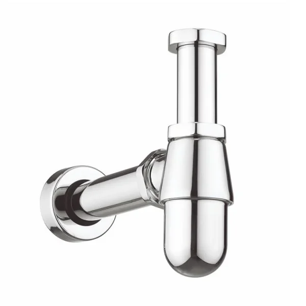 Crosswater Bottle Trap Shallow Seal 400mm Pipe Chrome product image - Image 1