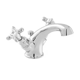 Booth & Co. Mono Basin Mixer With Pop-up Waste Chrome & White