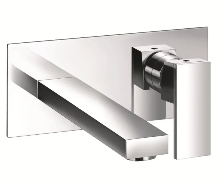 Just Taps Athena Single Lever Wall Mounted Basin Mixer Chrome product image - Image 1